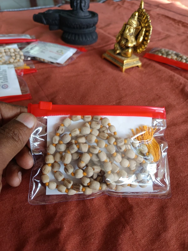8 mm Karungali + Thulsi Mala Combo Offer - Natural