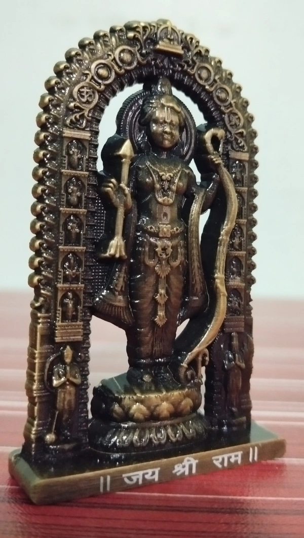 RAM LALLA STATUE / CARDASH BOARD BRASS COLOUR ITEM CODE BBR1035B - 3", BRASS