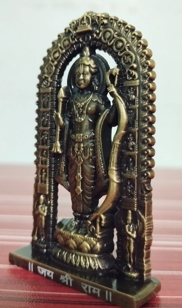 RAM LALLA STATUE / CARDASH BOARD BRASS COLOUR ITEM CODE BBR1035B - 3", BRASS