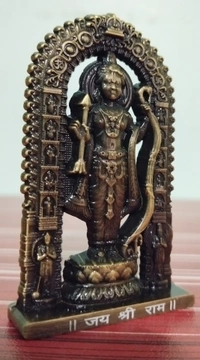 RAM LALLA STATUE / CARDASH BOARD BRASS COLOUR ITEM CODE BBR1035B - 3", BRASS