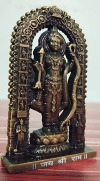 RAM LALLA STATUE / CARDASH BOARD BRASS COLOUR ITEM CODE BBR1035B - 3", BRASS