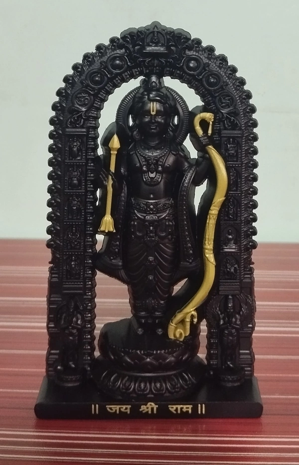 RAM LALLA STATUE / CARDASH BOARD BLACK COLOUR ITEM CODE BBR1036C - 4.5", BLACK