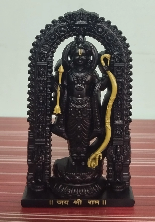 RAM LALLA STATUE / CARDASH BOARD BLACK COLOUR ITEM CODE BBR1036C - 4.5", BLACK