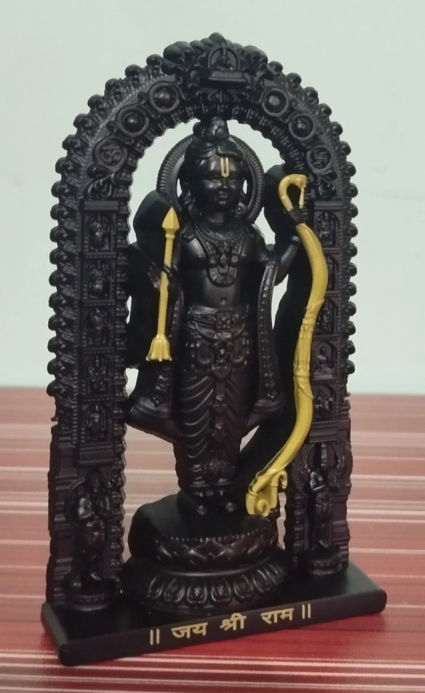 RAM LALLA STATUE / CARDASH BOARD BLACK COLOUR ITEM CODE BBR1036C - 4.5", BLACK