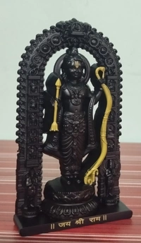 RAM LALLA STATUE / CARDASH BOARD BLACK COLOUR ITEM CODE BBR1036C - 4.5", BLACK