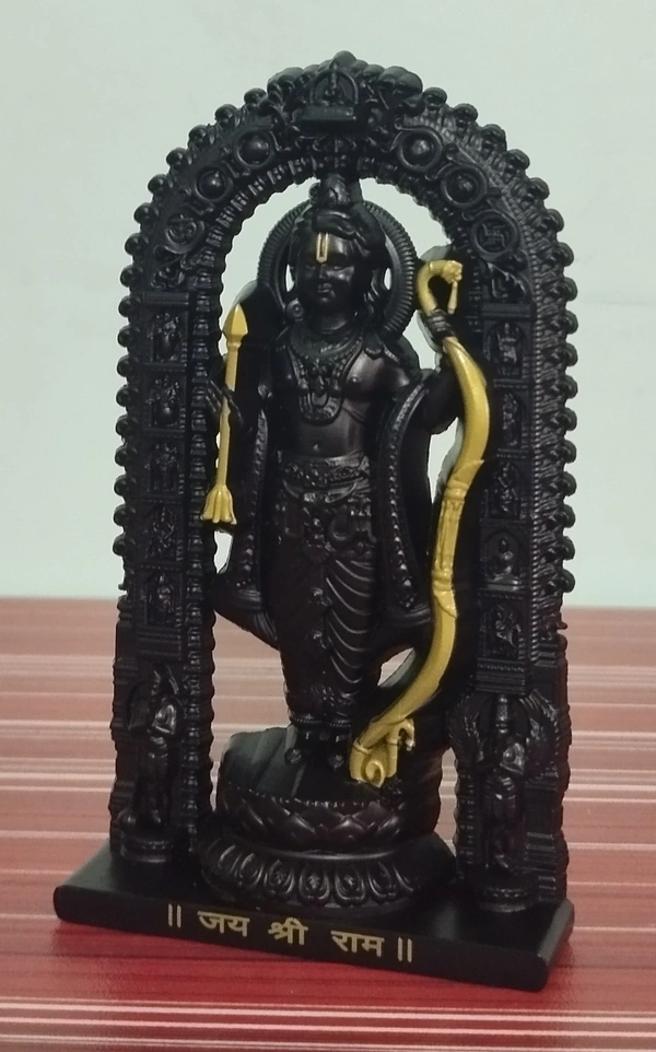 RAM LALLA STATUE / CARDASH BOARD BLACK COLOUR ITEM CODE BBR1036C - 4.5", BLACK