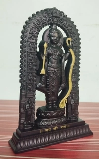RAM LALLA STATUE BLACK COLOUR ITEM CODE BBR1038B - 6.5 inch, BLACK