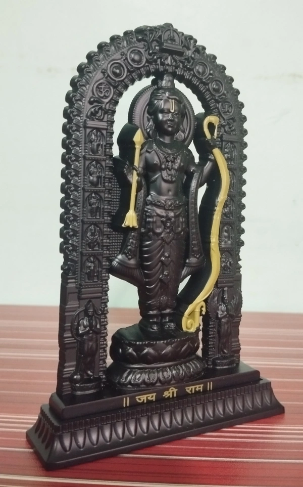 RAM LALLA STATUE BLACK COLOUR ITEM CODE BBR1038B - 6.5 inch, BLACK