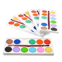 Painting Water Color Kit - 12 Shades and Paint Brush (1Pcs )