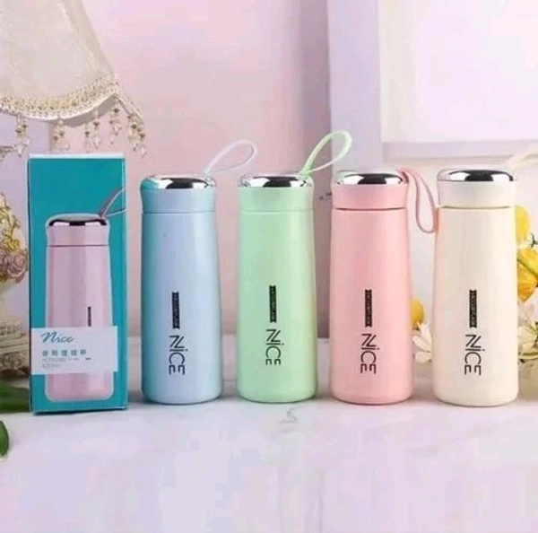 NiCE Luxury Nice Vaccum Glass Water Bottle 400ml - Snowy Mint, 400ml