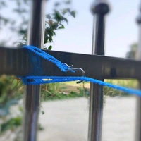 3 Meter Anti-Slip Clothesline Rope - Nylon, Hooks ( 1 Piece )