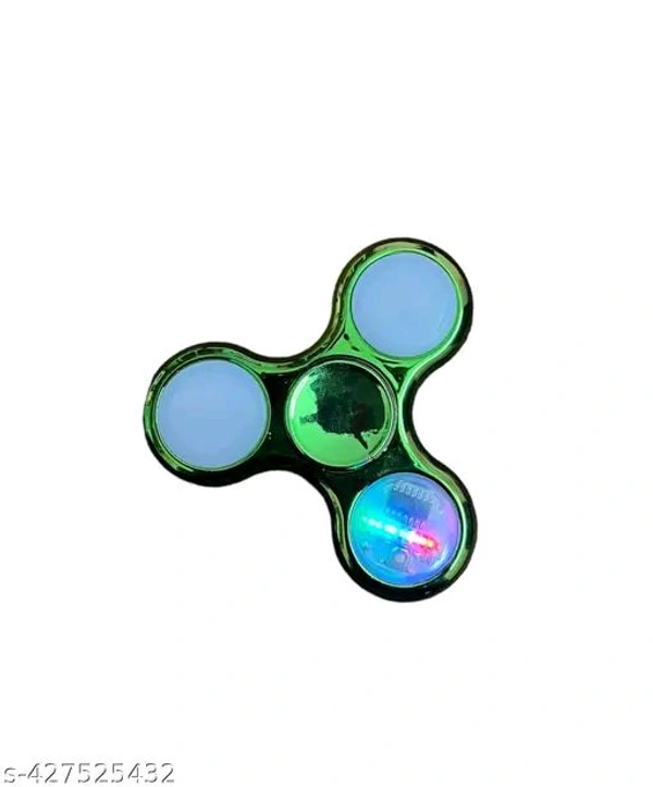 ABS Plating LED Flash Light Various Glow Patterns in The Dark Stress Relief Spinner (Multicolor - Pink Flamingo
