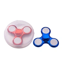 ABS Plating LED Flash Light Various Glow Patterns in The Dark Stress Relief Spinner (Multicolor - Pink Flamingo