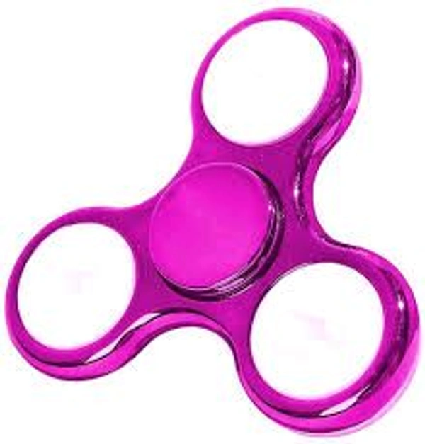 ABS Plating LED Flash Light Various Glow Patterns in The Dark Stress Relief Spinner (Multicolor - Pink Flamingo