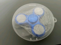 ABS Plating LED Flash Light Various Glow Patterns in The Dark Stress Relief Spinner (Multicolor - Pink Flamingo