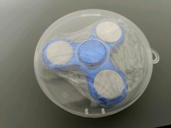 ABS Plating LED Flash Light Various Glow Patterns in The Dark Stress Relief Spinner (Multicolor - Pink Flamingo