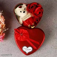 Small Heart Design , Flower with a Teddy