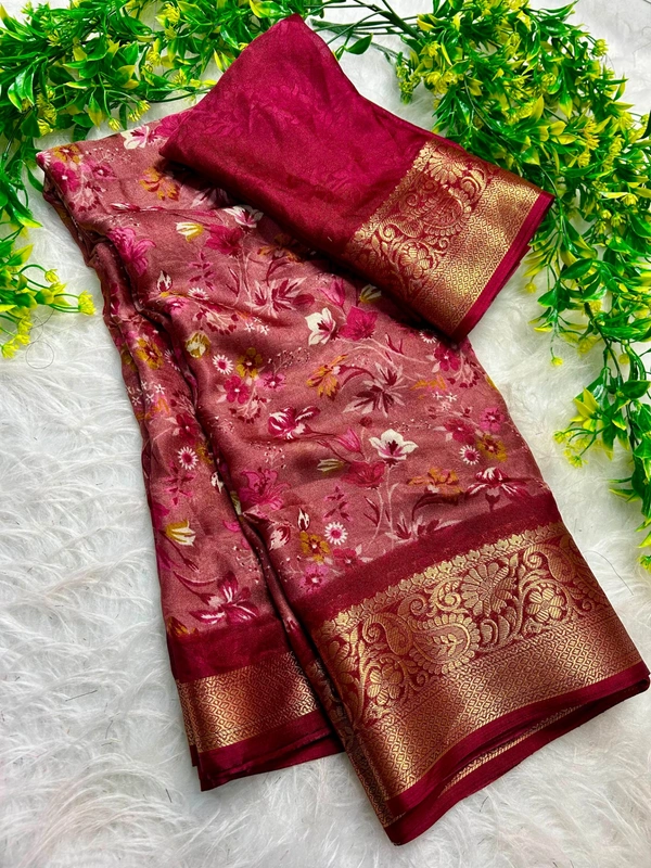 W62231 Premium Heavy Mass Mellow Office Wear saree - Pink