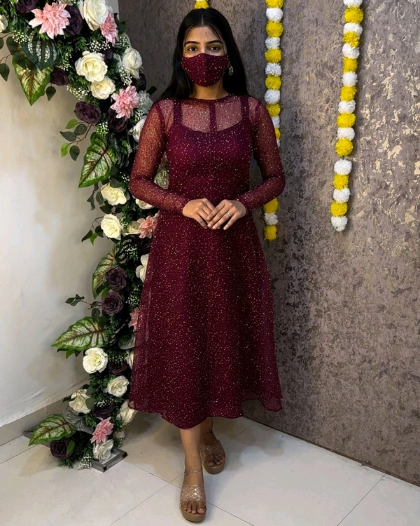 Galaxy 2 piece 
Launch a shining inner with a beautifully beaded outer coat