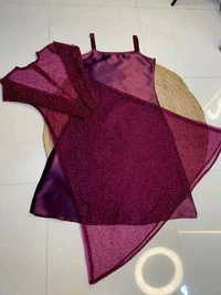 W94003 Galaxy 2 piece
Launch a shining inner with a beautifully beaded outer coat - XL - 42, Wine