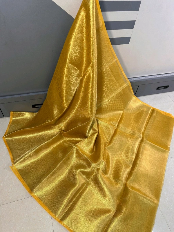 Full Golden Banarasi Soft tissue Saree 