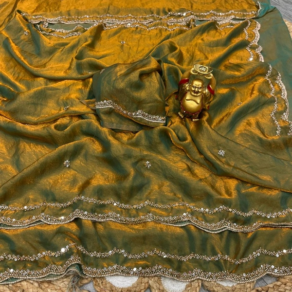 Drape yourself in luxury Bollywood inspired space silk scalloped-border sarees come in 10 breathtaking shades