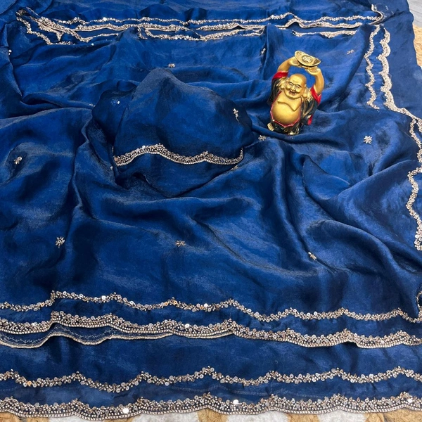 Drape yourself in luxury Bollywood inspired space silk scalloped-border sarees come in 10 breathtaking shades