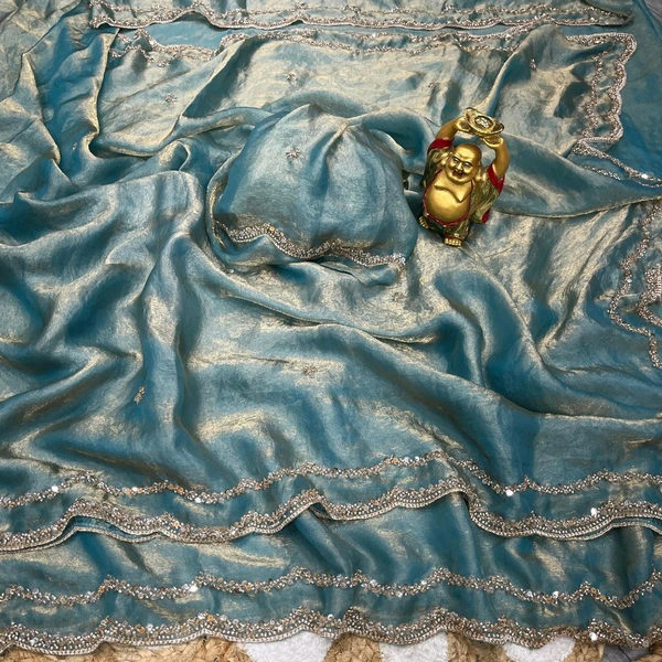 Drape yourself in luxury Bollywood inspired space silk scalloped-border sarees come in 10 breathtaking shades