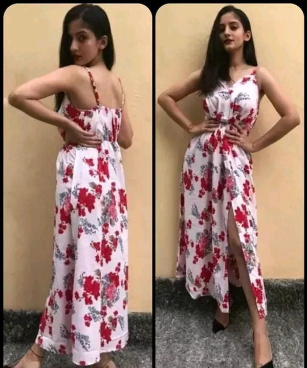 Stylish Front Cut Western Gown - S