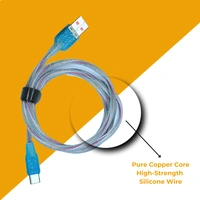 DLXX 65W Fast Charging 1m Silicone & Colorful Type-C Data Cable for Smartphones, Tablets & Other Type-C Devices, High-Speed Charging, DC-2999