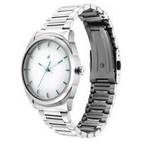 Titan Fastrack<Analog Watch> Chein Strap - Silver, Free