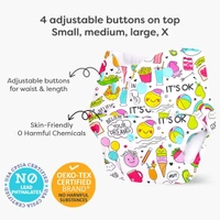 Little Kovai Leak-Proof Reusable Premium Cloth Diaper - Its Ok (Incl. Ultra-soft 5 layer insert) - Free Size (3M - 2Y)