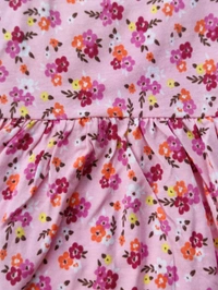 Max Girls Floral Printed Frocks - Pink - 6 - 12 M