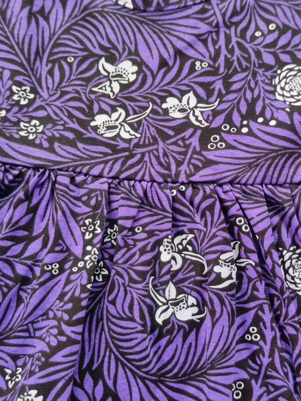 Max Girls Floral Printed Frocks - Violet - 0 - 3 M