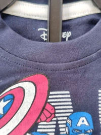 Disney Classics Premium Boy's Cotton Half Sleeves T-Shirt and Shorts Set - Dark Blue Captain - 6 Months