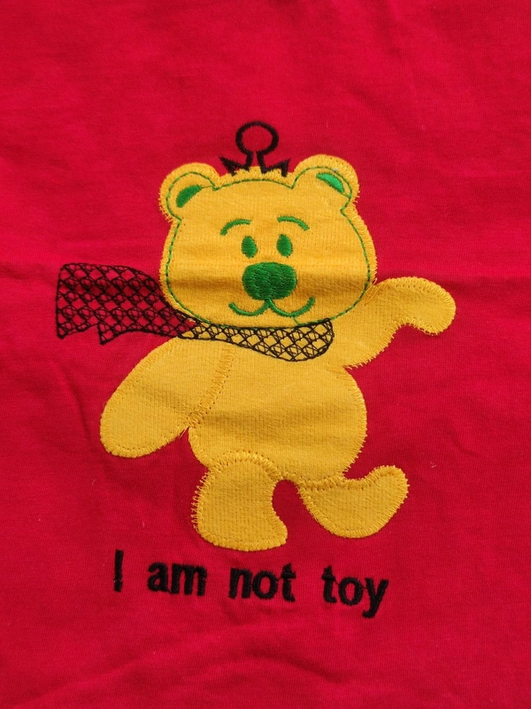 Marvel Hosiery Cotton Teddy Bear Design Tshirt for Boys & Girls - Red - 3Y