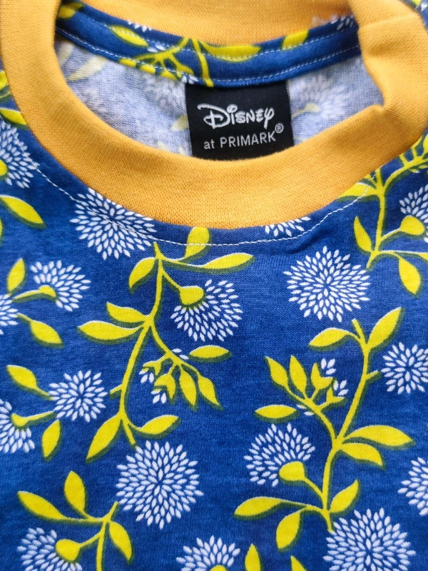 Disney Half Sleeve Pyjama set (Night dress) for Boys & Girls - Flower (Navy Blue) - 18M - 24M