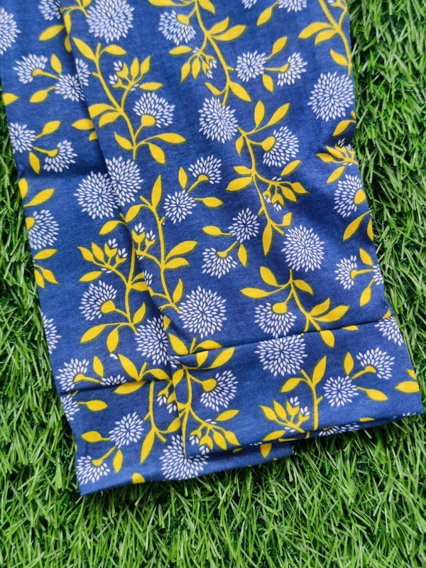 Disney Half Sleeve Pyjama set (Night dress) for Boys & Girls - Flower (Navy Blue) - 18M - 24M