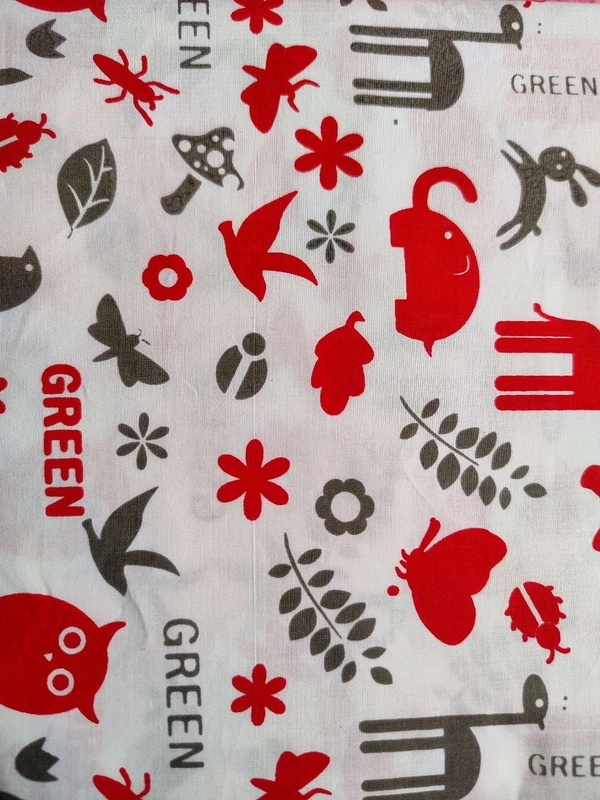 Organic Printed Premium Soft Cotton Thottils/Swing Cradle 3.5 Mtrs – Owl - Free Size