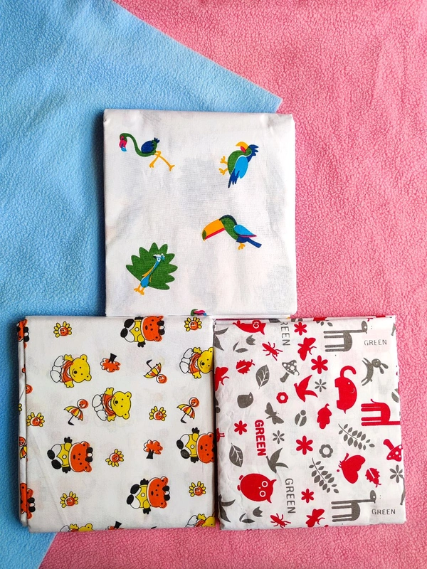 Organic Printed Premium Soft Cotton Thottils/Swing Cradle 3.5 Mtrs – Owl - Free Size