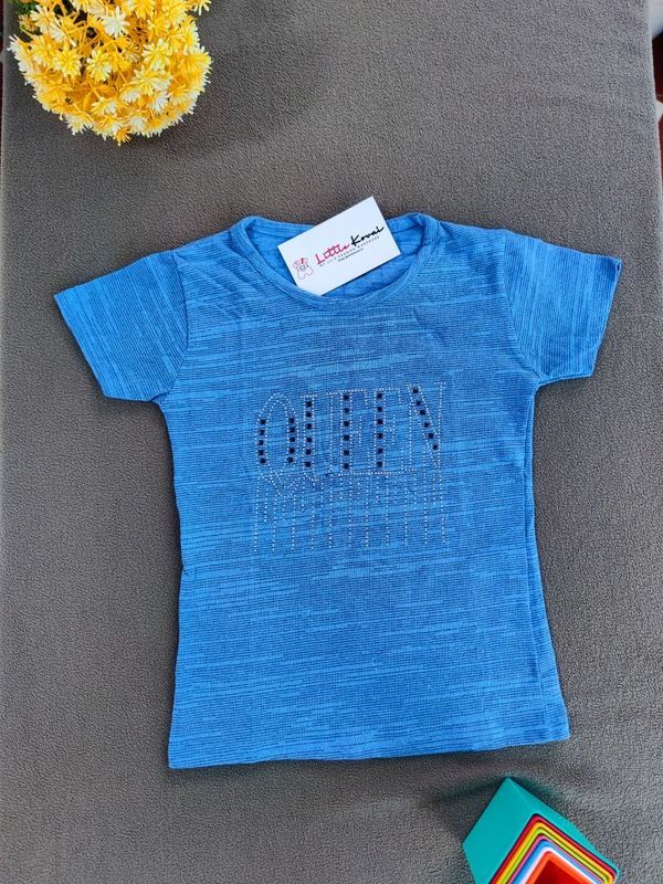 Queen - Baby Girl Embllished Tshirt