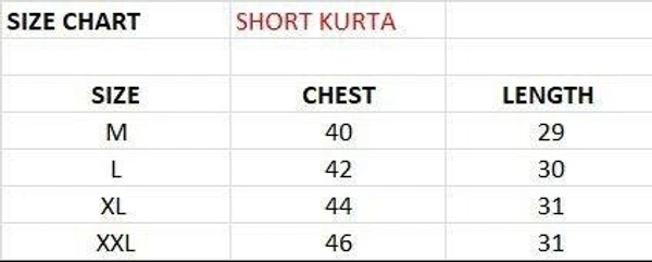 Short Kurta for every function and celebration also casual wear