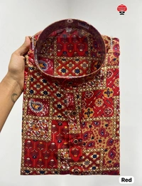 Men's Foil Printed Kurta for Rich Look - 4 Sizes, 5 Colors - Blue