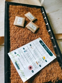 Microgreens grow kit with coco fiber mat