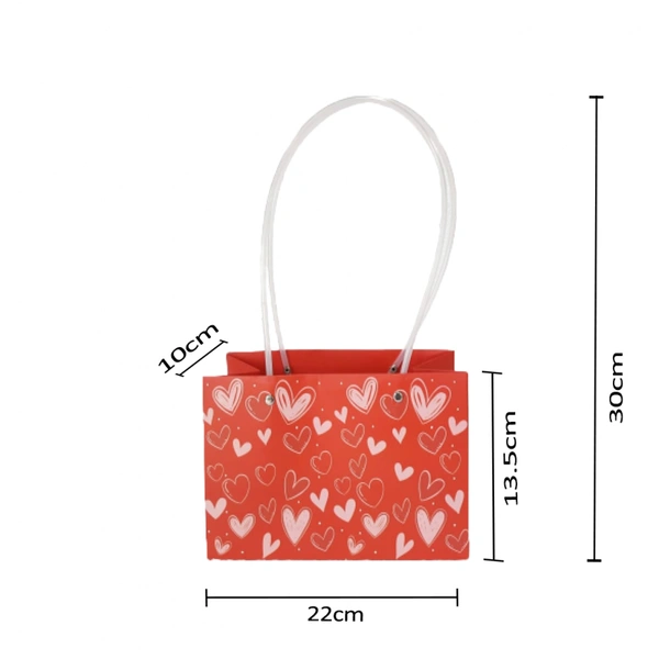 Red Heart Paper Bags - 1