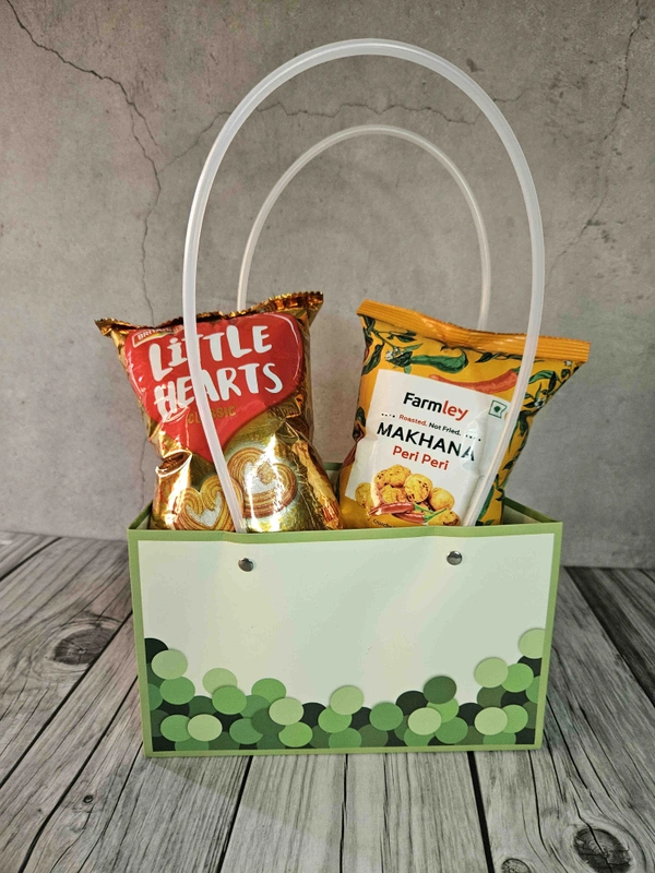 Green Bubble Paper Bag - 10