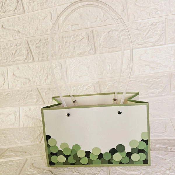 Green Bubble Paper Bag - 10
