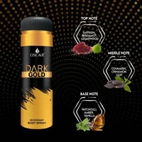 OSCAR Pure Music + Black Gold Deo 200 ml (2 Pc) Deodorant Spray - For Men & Women (200 ml, Pack of 2)