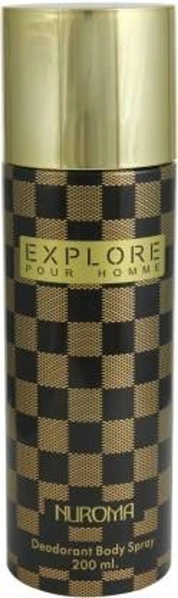 NUROMA Cfs Nuroma Explore Brown Deodorant Spray - For Men (200 ml)