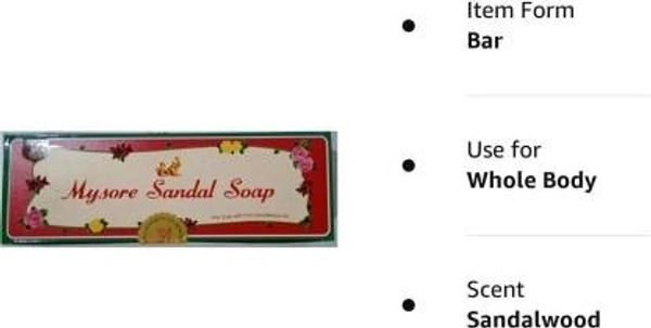 Mysore Sandal Soap Set with Round Loofah (4 Items in the set)